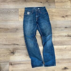 Cinch Men's Dark Blue Straight Jeans